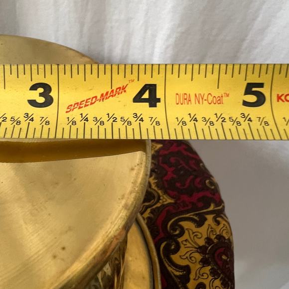 Vintage brass home decorative planter vase bowl cache pot Hollywood regency boho - Picture 8 of 8